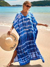 Bohemian Print Multicolor Beach Style Kaftan Maxi Dress - Swimsuit Cover-Up