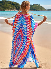 Bohemian Print Multicolor Beach Style Kaftan Maxi Dress - Swimsuit Cover-Up