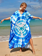 Bohemian Print Multicolor Beach Style Kaftan Maxi Dress - Swimsuit Cover-Up