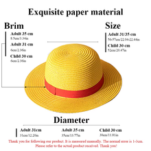 Luffy Straw Hat Cosplay Sun Hat - Anime Cartoon Accessories