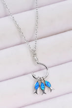 Opal Fish Sterling Silver Necklace