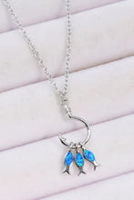 Opal Fish Sterling Silver Necklace