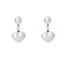 Simple Love Pearl Stud Earrings – Elegant Temperament Design