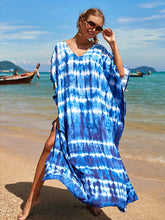 Bohemian Print Multicolor Beach Style Kaftan Maxi Dress - Swimsuit Cover-Up
