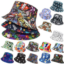 Animal Letter Print Panama Bucket Hat - Summer Sun Fisherman Hat