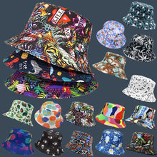 Animal Letter Print Panama Bucket Hat - Summer Sun Fisherman Hat