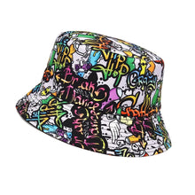 Animal Letter Print Panama Bucket Hat - Summer Sun Fisherman Hat