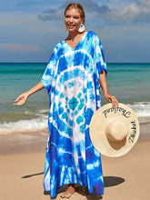 Bohemian Print Multicolor Beach Style Kaftan Maxi Dress - Swimsuit Cover-Up