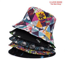Animal Letter Print Panama Bucket Hat - Summer Sun Fisherman Hat